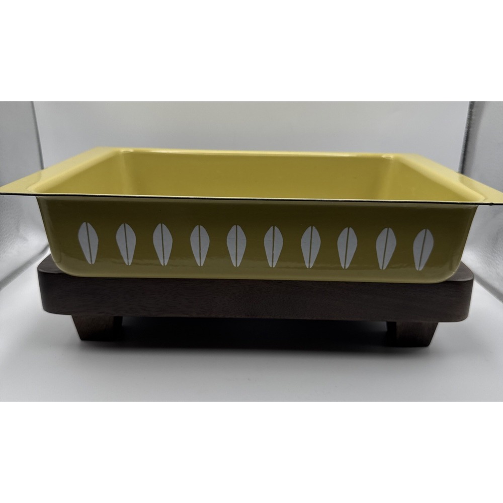 Cathrineholm Enamelware Lotus Baking Pan Green Lasanga Casserole Rectangular